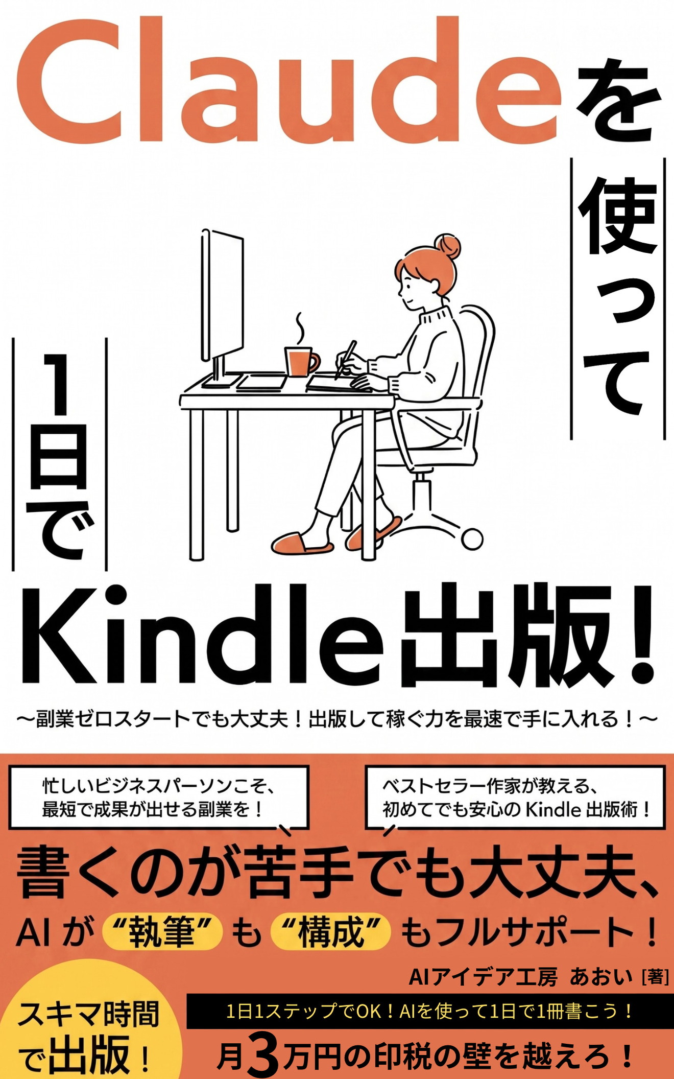 Claudeを使って1日でKindle出版！ の表紙