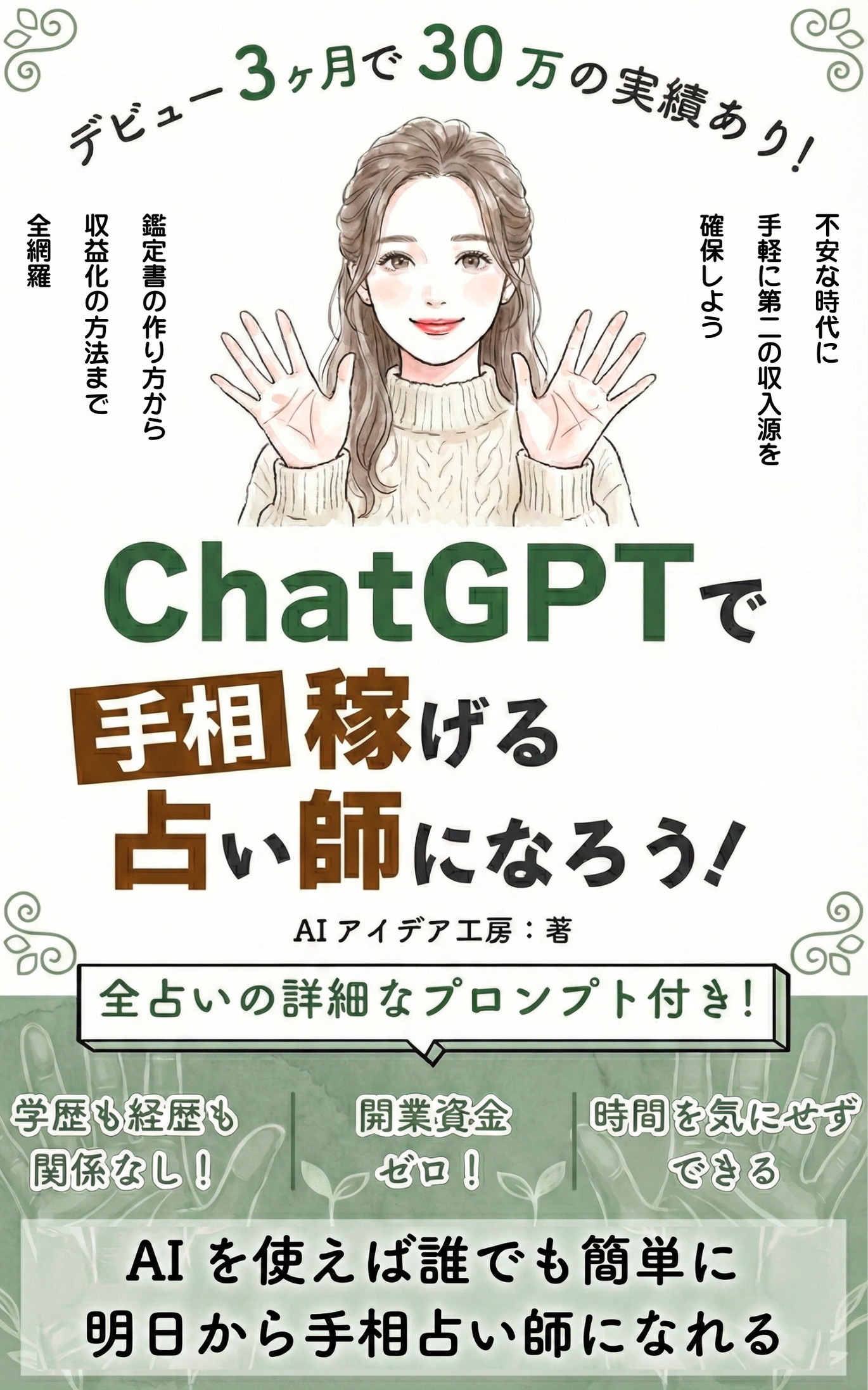 ChatGPTで手相占い師になろう！ の表紙