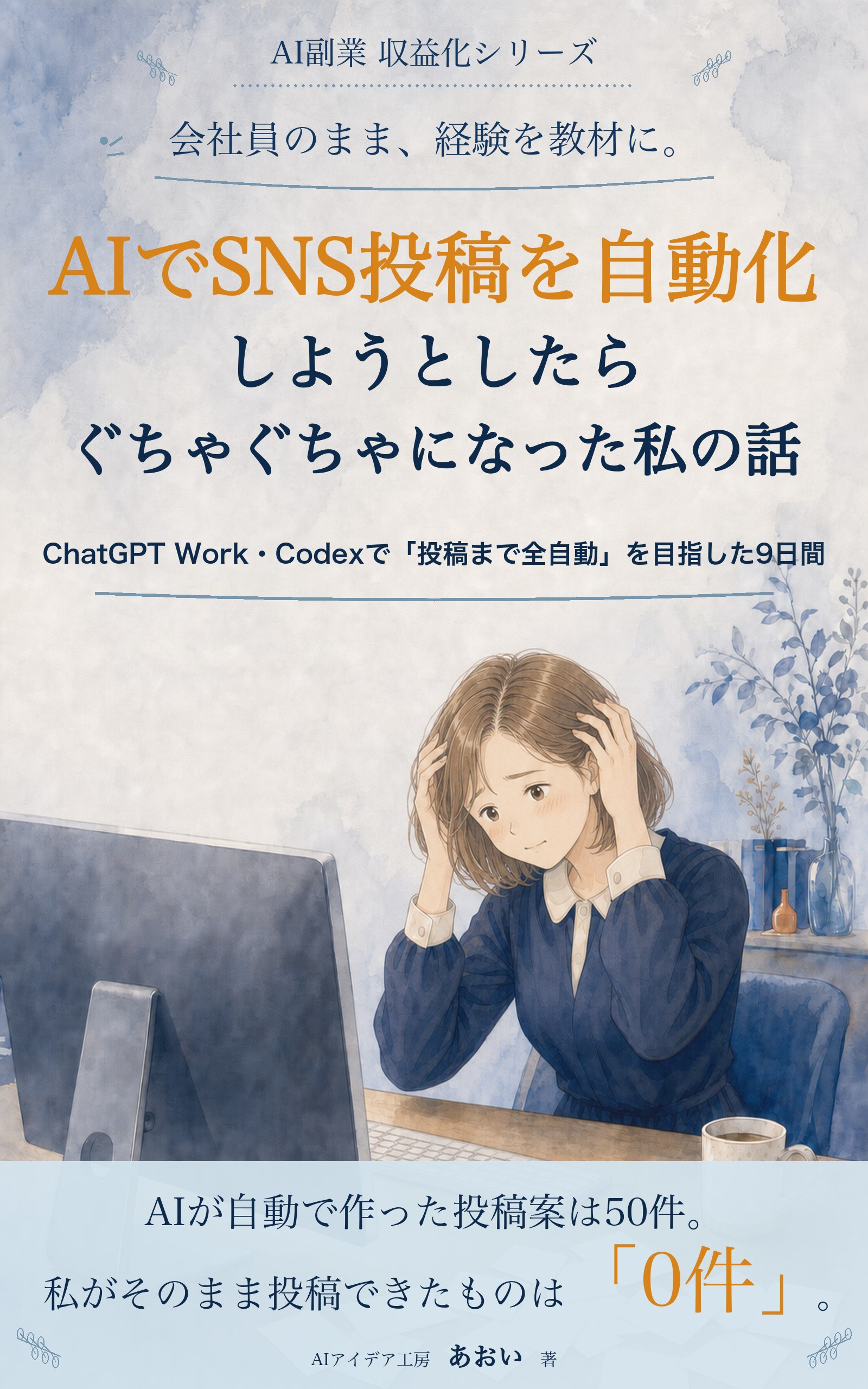 AIでSNS投稿を自動化しようとしたらぐちゃぐちゃになった私の話 の表紙